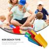 ibasenice 4pcs Sand Scoop Shovels Lightweight Short Handle for Beach Sandbox Backyard Play Fun Outdoor Activity Random Color view 4