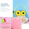 Kisangel 5sets Cartoon Pattern Hand-Woven Storage Handbag for Boy Girl Creative DIY Materials for Imaginative Play and Organization for Storing Toys and Items view 4