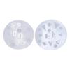 10 Piece - Sharp Edge Polyhedral Dice Slab Mold - DND - Cap Style - Includes Two - D20's & Three - D4 Shapes view 1