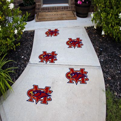 Mill Creek Textured Peel and Stick Floor Decals Set of 5 School Spirit Decor Removable Sidewalk Vinyl Stickers Bounce House Decals