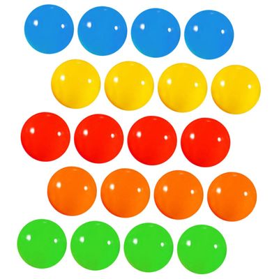 ibasenice 20pcs Entertainment Plastic Balls Assorted Lottery for Party Raffle Drawing School Company Events