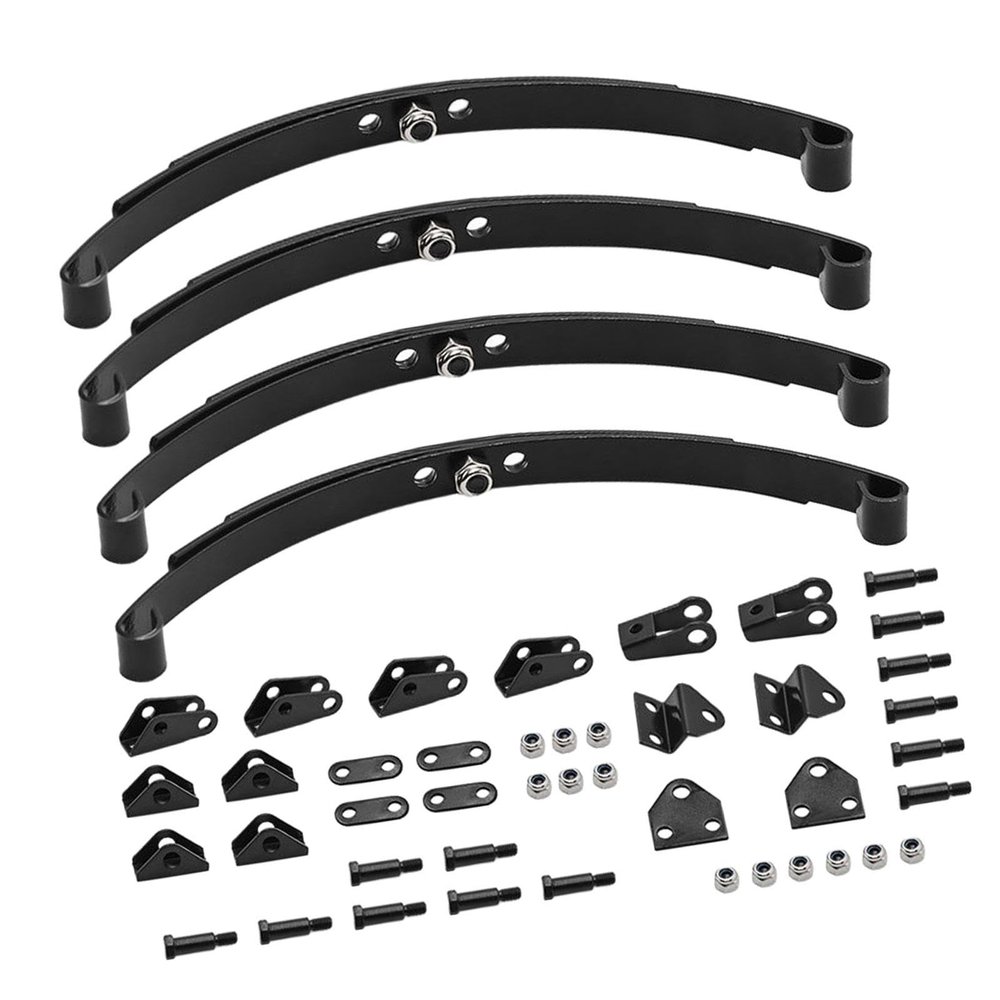 DYNWAVE 1/14 Simulation Suspension Spring Car Accessories,High Performance Replacement Black Lightweight Steel Practical RC Car Part, Front Back Bracket