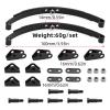 DYNWAVE 1/14 Simulation Suspension Spring Car Accessories,High Performance Replacement Black Lightweight Steel Practical RC Car Part, Front Back Bracket view 2