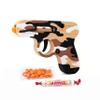Toy Gun that Shoots Candy - The Smartee Shooter - Shoots Fast and Far - Over 40 feet & Over 70 fps. Working Magazine & Slide. 5 Packs of Candy & 20 Pieces of Plastic Ammo. (Desert Camo) view 1