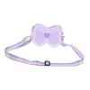 FRCOLOR Girls Bow Shoulder Bag Silicone Cute Crossbody Purse Lavender view 1