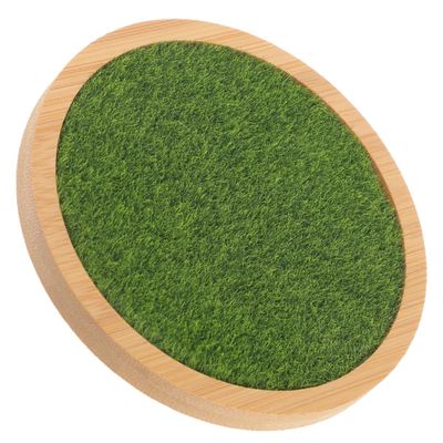 Alasum Display Base Figures Holder Artificial Grass Design Stable and Practical Stand for Living Room Desk and Bedroom Decor