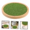 Alasum Display Base Figures Holder Artificial Grass Design Stable and Practical Stand for Living Room Desk and Bedroom Decor view 3