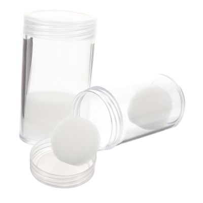 JEWEDECO 2pcs Coin Organizer Coin Collecting Tubes Collecting Holder Storage Container Collectibles Holder