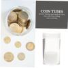 JEWEDECO 2pcs Coin Organizer Coin Collecting Tubes Collecting Holder Storage Container Collectibles Holder view 3