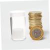 JEWEDECO 2pcs Coin Organizer Coin Collecting Tubes Collecting Holder Storage Container Collectibles Holder view 4
