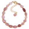 6-8mm Irregular Tiger Eye Beaded Chain Bracelet Natural Stone Rope Bracelets For Women Men,Lapis Lazuli,17+5cm view 2