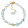 6-8mm Irregular Tiger Eye Beaded Chain Bracelet Natural Stone Rope Bracelets For Women Men,Lapis Lazuli,17+5cm view 4