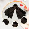 1/12 Action Figure Clothes Cape with Hat Fashion Mini Dress up Miniature Clothing Doll Clothes for 6 inch Male Female, Black view 3
