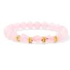 8mm Irregular Rough Obsidian Bracelet Natural Stone Beaded Bracelets For Women Men,Tiger Eye,19cm view 4