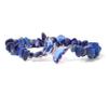 5-8mm Natural Stone Butterfly Bracelet Irregular Lapis Lazuli Malachite Gravel Chip Beads Stretch Bracelets For Women Men,Clear Quartz,19cm view 4