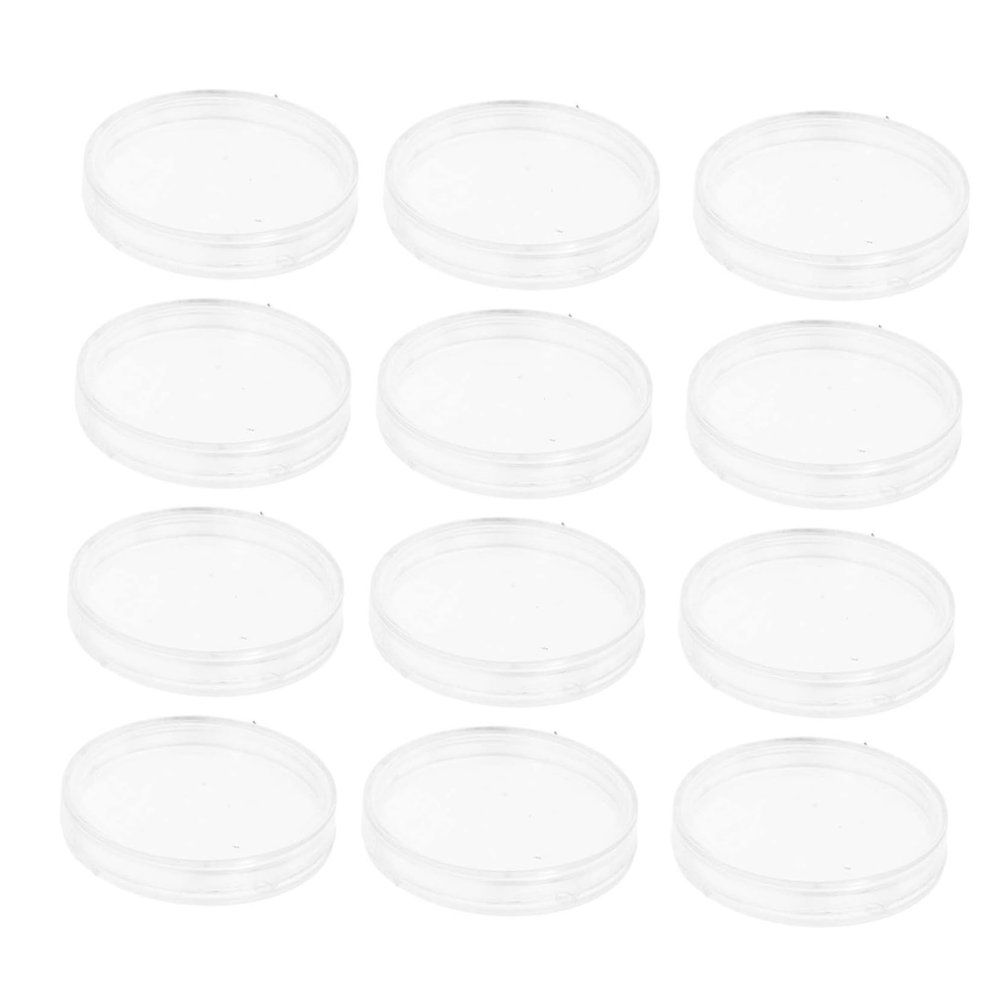 Angoily 50pcs Coin Protection Box Storage Case Coin Capsules Covers Collector Supplies Box Crystal Transparency