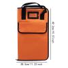 Colaxi Drum Stick Bag Drumstick Handbag Holder Heavy Duty Teens Hold 12 Pair Professional with Large Pockets Storage Bag Mallet Case, Orange view 4