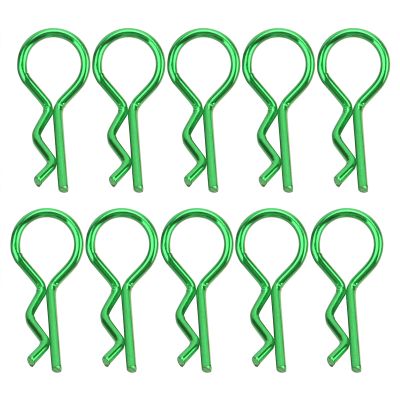 EVTSCAN Remote Control CAR RSHAPE Shell Buckle Body Clip PIN Firm Durable Simple Installation Lightweight for RC CAR (Green)
