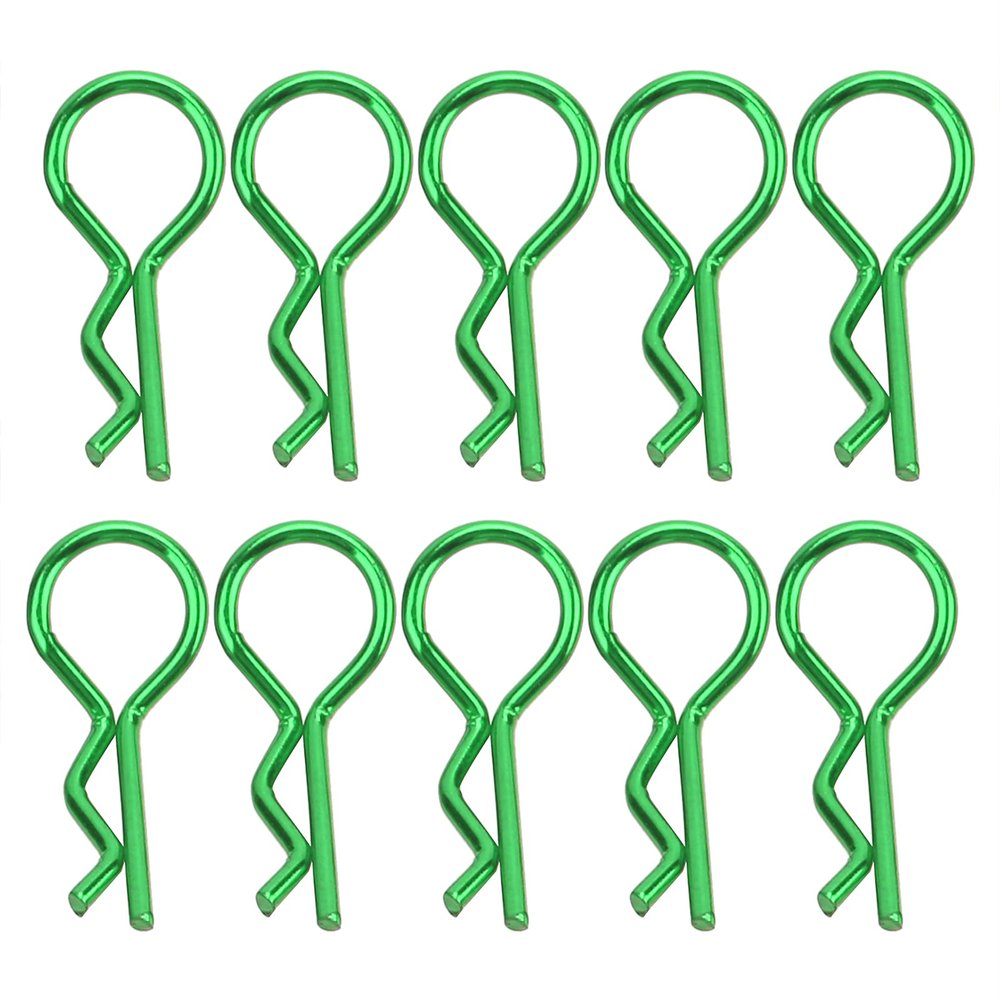 EVTSCAN Remote Control CAR RSHAPE Shell Buckle Body Clip PIN Firm Durable Simple Installation Lightweight for RC CAR (Green)