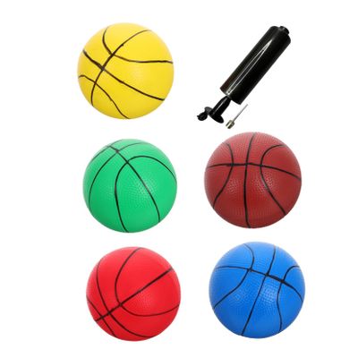 Abaodam 6pcs Mini Basketball Boys and Girls Soft Inflatable Pump Indoor and Encourages Active Fun Develops Coordination and Motor Skills