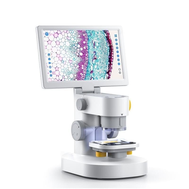 1200x Touchscreen Digital Microscope with Triple Camera