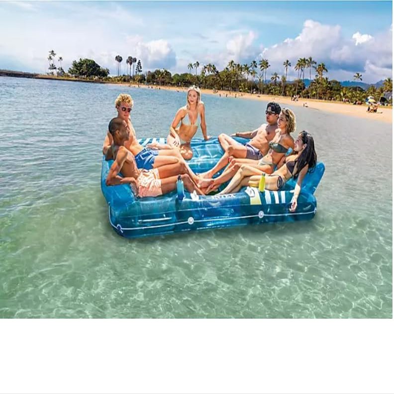 Inte.x 6-Person Seabreeze Island Lounge Float