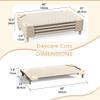 NOUJULOUN Daycare Cots,Stackable Preschool Cot for Kids (4 Packs,Light Beige,Toddler) view 2
