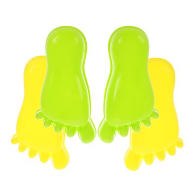 BESPORTBLE 2pairs Footprint Molds Plastic Beach Toys Boy Girl Play Sand Toys for Boys and Girls Outdoor