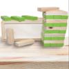 ALPI Wooden Tower Puzzle - Fun Block Games for Kids and Adults - 36 Pieces Wooden Stacking Blocks with Storage Case - Durable Tumbling Tower Game for Family Game Nights & Travel - Green, 6 view 1
