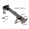 Carbon Fiber Tail Wing Rear for Arrma 6S 1/7 Felony/Infraction,3MM Rear Spoiler Upgrade Replace Part for RC Vehicle Accessories ARA480041,ARA480024(1:7 6S Felony/Infraction-Upgrade Style) view 3