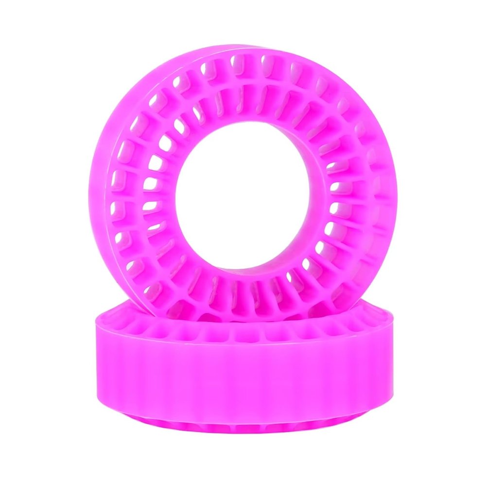 for SCX24 for TRX4M Enduro24 Ax24 1/18 1/24 Tire Silica Gel Insert Foam 55x20mm Fits 1.0 Inch Tires RC Crawler Upgrade Part RC Car Accessories(Purple,2pcs)