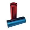 2PCS Packed Blue&Red Color Pool Metal Aluminum Quarter Coin Holder, Spring Loaded, with Transparent Slot, Quarter Coin Dispensers view 2