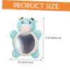 LALADEFIEE Portable Car Mirror Adjustable Rearview Observation Mirror with Adorable Deer Design for Back Seat Safety Lightweight Easy Setup for Monitoring view 2