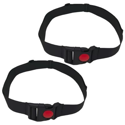 2 Pcs High Chair Straps Replacement Ingenuity Swing Child Stroller Baby 2-Point Safety Belt Kid Safe Strap Pushchair Security Harness for HighChair Belt,Child Infant Point Belt(Black)