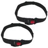 2 Pcs High Chair Straps Replacement Ingenuity Swing Child Stroller Baby 2-Point Safety Belt Kid Safe Strap Pushchair Security Harness for HighChair Belt,Child Infant Point Belt(Black) view 1