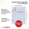 BCW LaserWeld 4-Pocket Currency Page - 100ct | Holds 4 Regular Bills with Label Pocket | Acid-Free Polypropylene | Top Loading, Laser-Welded Pages | Flat, Glare-Free Display for 3-Ring Binders view 2