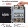 BCW LaserWeld 4-Pocket Currency Page - 100ct | Holds 4 Regular Bills with Label Pocket | Acid-Free Polypropylene | Top Loading, Laser-Welded Pages | Flat, Glare-Free Display for 3-Ring Binders view 3