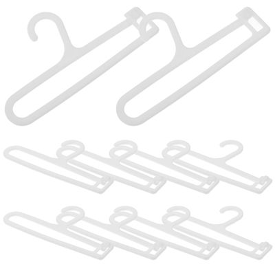 10PCS Mini Doll Clothes Hangers, Plastic Doll Hangers Clothing Organizers Accessories Dollhouse Dress Outfit Display for Dollhouse Stylish Wardrobe Display and Storage