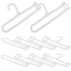 10PCS Mini Doll Clothes Hangers, Plastic Doll Hangers Clothing Organizers Accessories Dollhouse Dress Outfit Display for Dollhouse Stylish Wardrobe Display and Storage view 1
