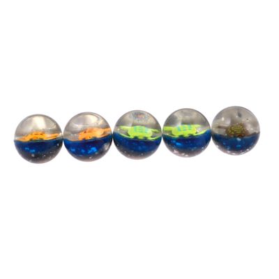Gogogmee 5pcs Sea Turtle Bouncy Balls Boys and Girls Funny Toy Soft Rubber Jumping Balls for Cognitive Learning Fun for Boy Girl