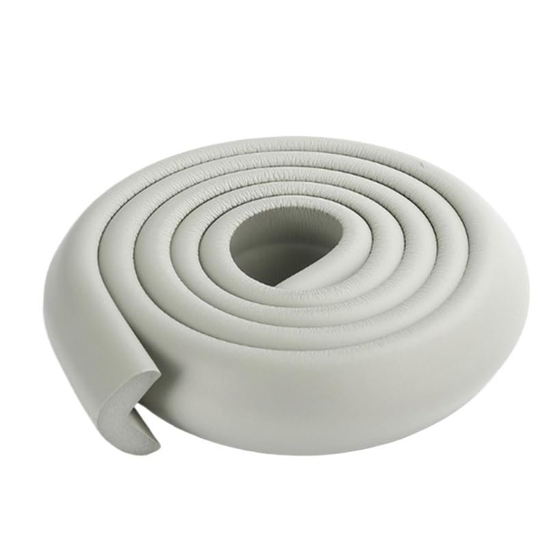 DSWMY Corner Protectors Edge Protector 2Meter Extra Thick Furniture Table Protector Edge Corner Desk Cover Protective Tape Foam Corners Bumper Guard(Gray)