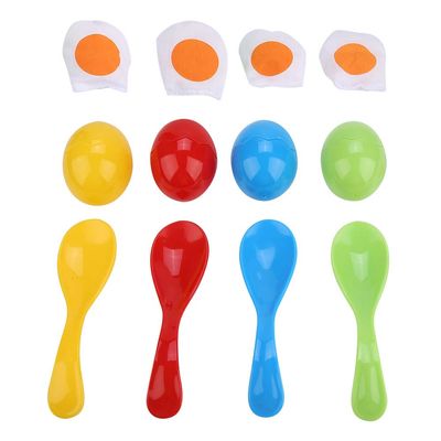 Balance Spoon Egg Race Game, Funny Outdoor Toy for Kids, Kids Sports Activities for Team Coordination, Educational Birthday Party Garden Game