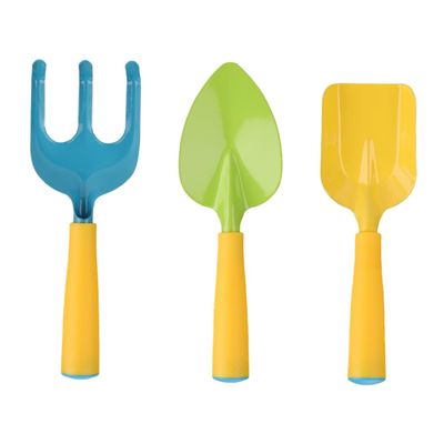 Milisten 3pcs Gardening Tools Set for Boy Girl Safe Shovels and Rakes for Gardening Fun Parent-boy Girl Interaction and