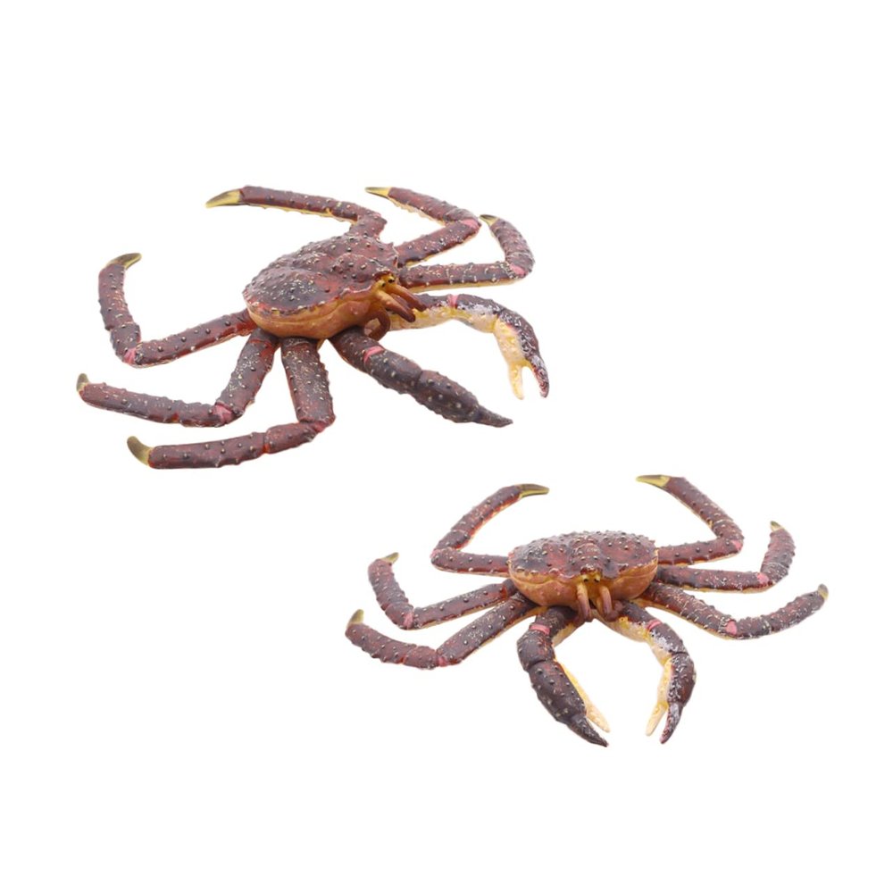 Abaodam 1Pc Realistic Plastic Crabs Model Educational Animals Ornament for Collectible Figurine for Learning and Play for Teachers and Enthusiasts