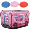 Foldable Children Play Tent, Ice Truck Fire Fighting Police Bus Theme, Children Up Playhouse for Outdoor Outdoor Games, Durable Camping Toy House for Boys Girls view 1