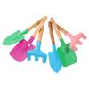 YARNOW 2sets Boys and Girls Gardening Tools Cartoon Beach Shovels Handheld Rake for Planting Digging and Weeding Lightweight Tools for Boy Girl Random Colors view 1