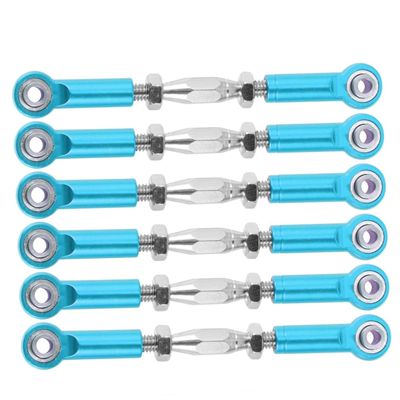 ERINGOGO 6pcs Adjustable Turnbuckle Rod Linkage Steering Rods for Buggy Upgrade Parts