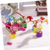 HANABASS 2pcs Wooden Dinosaur Toys Painted Dinosaur Rocking Toys for Boys and Girls Giant Cartoon Animals view 4