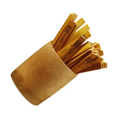 BESPORTBLE Divination Game Sticks Bucket Set Bamboo Sticks Chinese Divination Prop for Adults Boys and Girls
