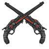 17" Twin Helsingr Houndss Pistols Prop Set Foam Gun Replica for Cosplay, Collection, Roleplaying, Prop, Costume, Halloween, Christmas view 1